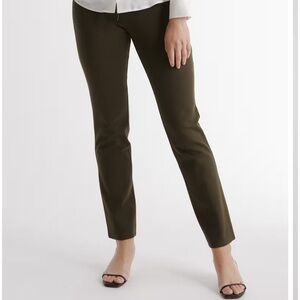 Quince Dark Olive Straight Leg Pants